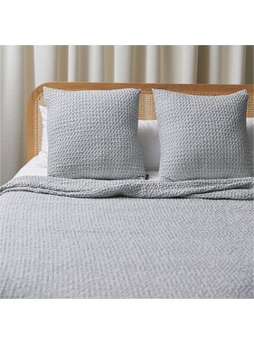 Torres Novas 1845 Pillowcase Waffle Silver Gray 50 x 50 cm Cotton