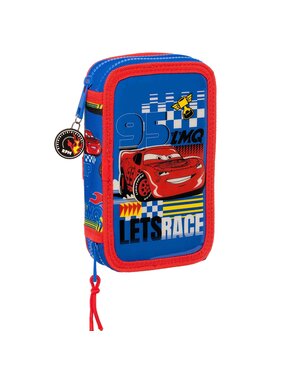 Disney Cars Filled Pencil Case Race Ready 28 pieces Polyester