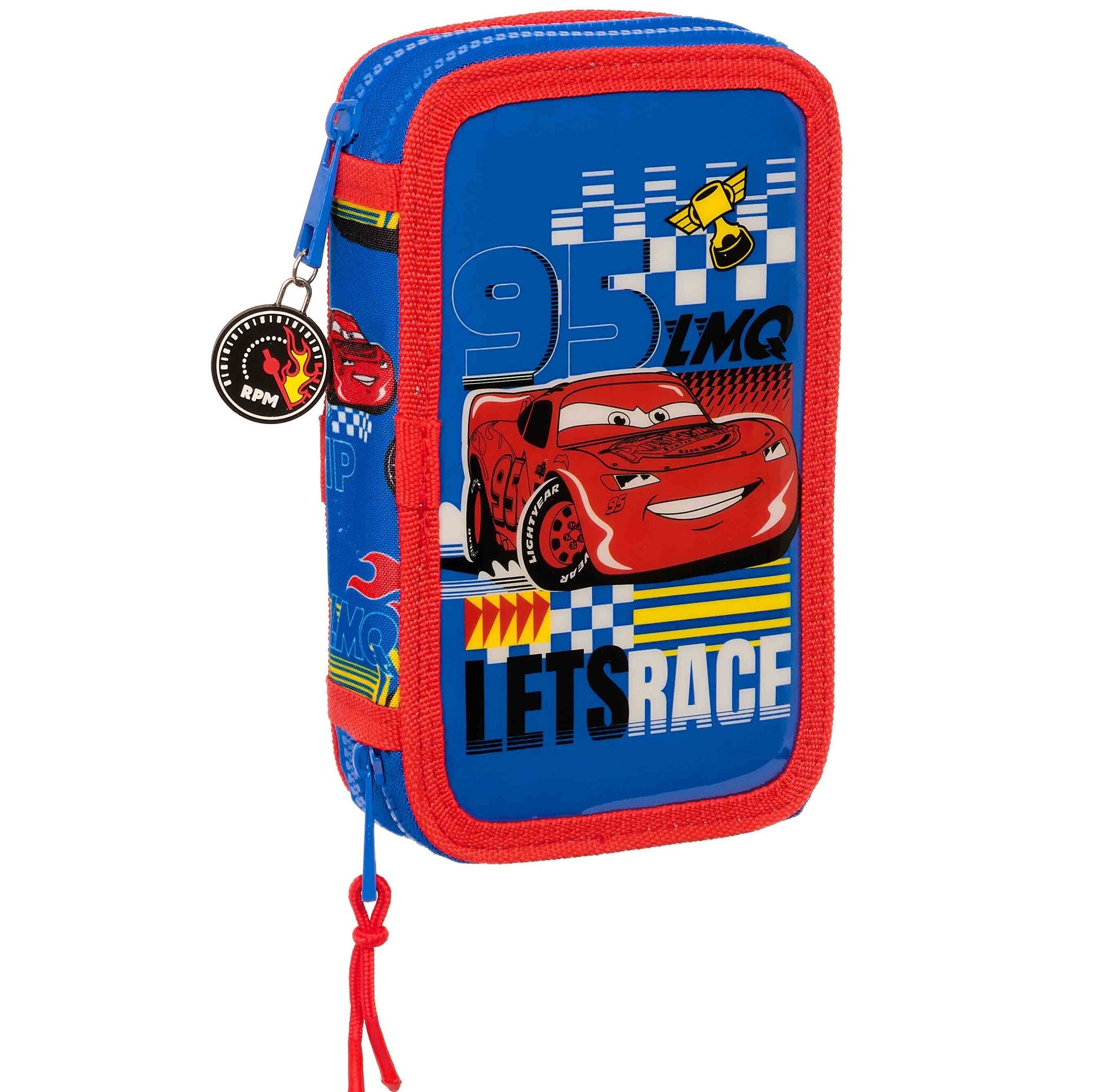 Disney Cars Filled Case, Race Ready - 28 pcs. - 19.5 x 12.5 x 4 cm - Polyester