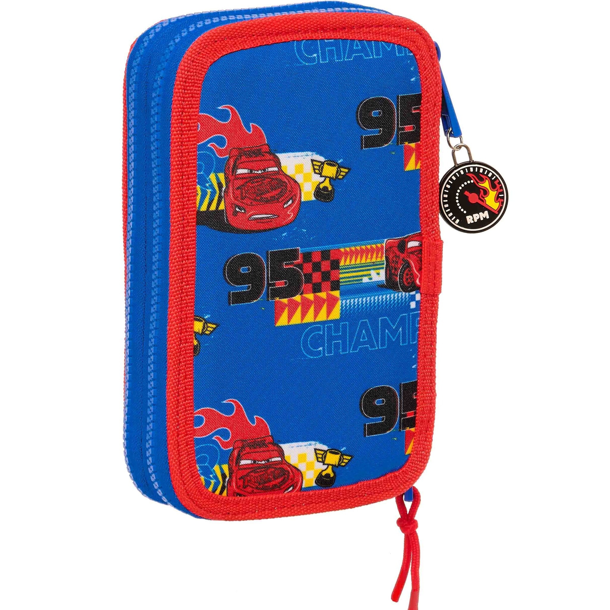 Disney Cars Filled Case, Race Ready - 28 pcs. - 19.5 x 12.5 x 4 cm - Polyester