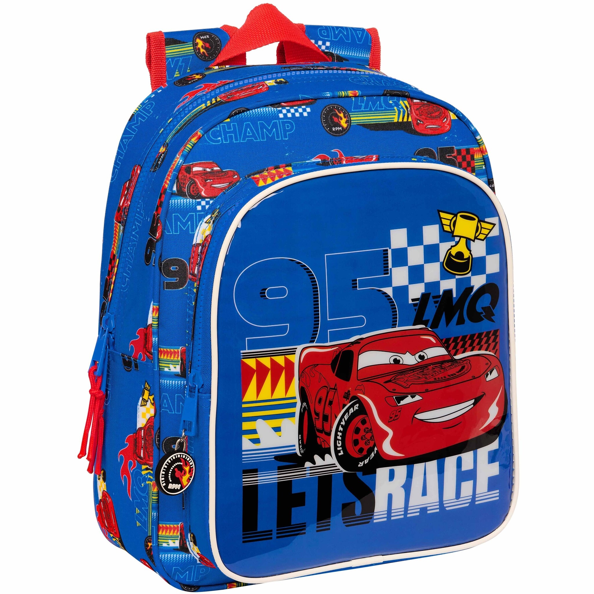 Disney Cars Backpack, Race Ready - 34 x 26 x 11 cm - Polyester