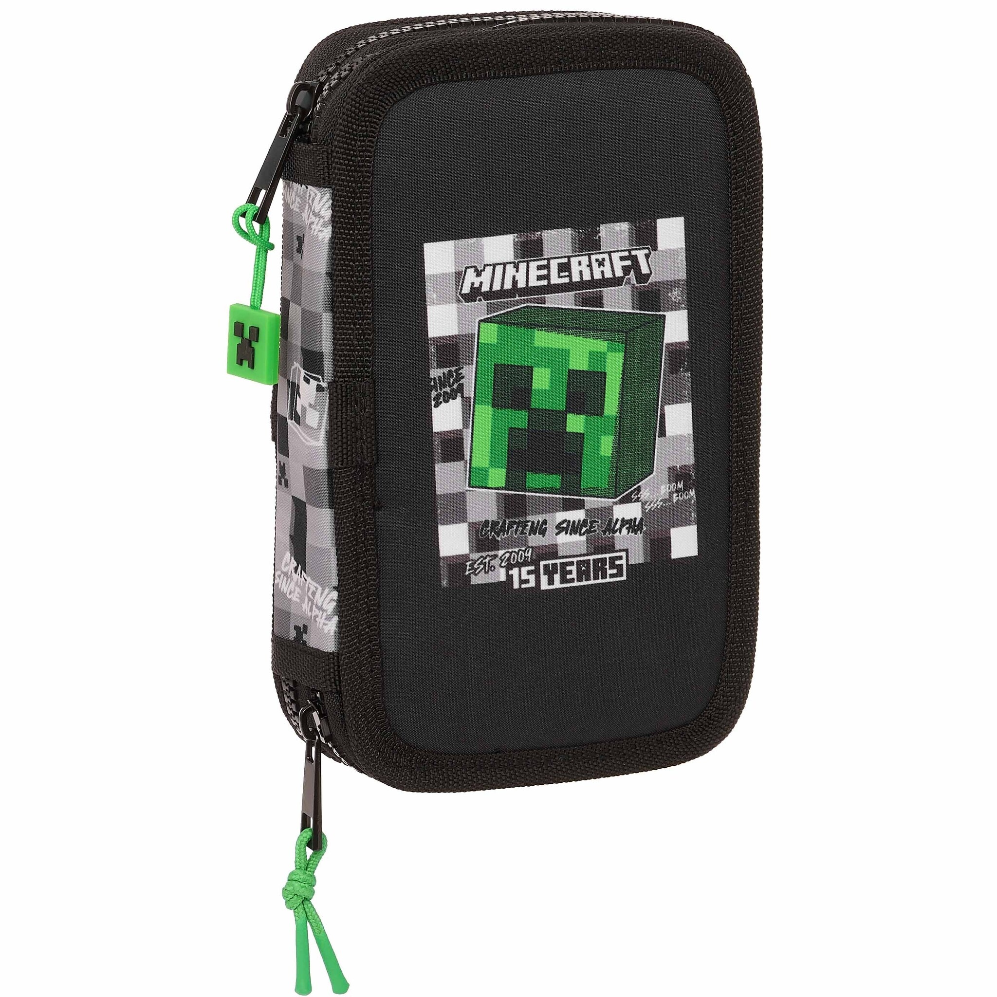 Minecraft Filled Pencil Case, Anniversary - 28 pcs. - 19.5 x 12.5 x 4 cm - Polyester