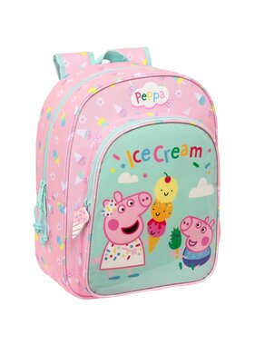 Peppa Pig Backpack Ice Cream 34 x 26 Polyester