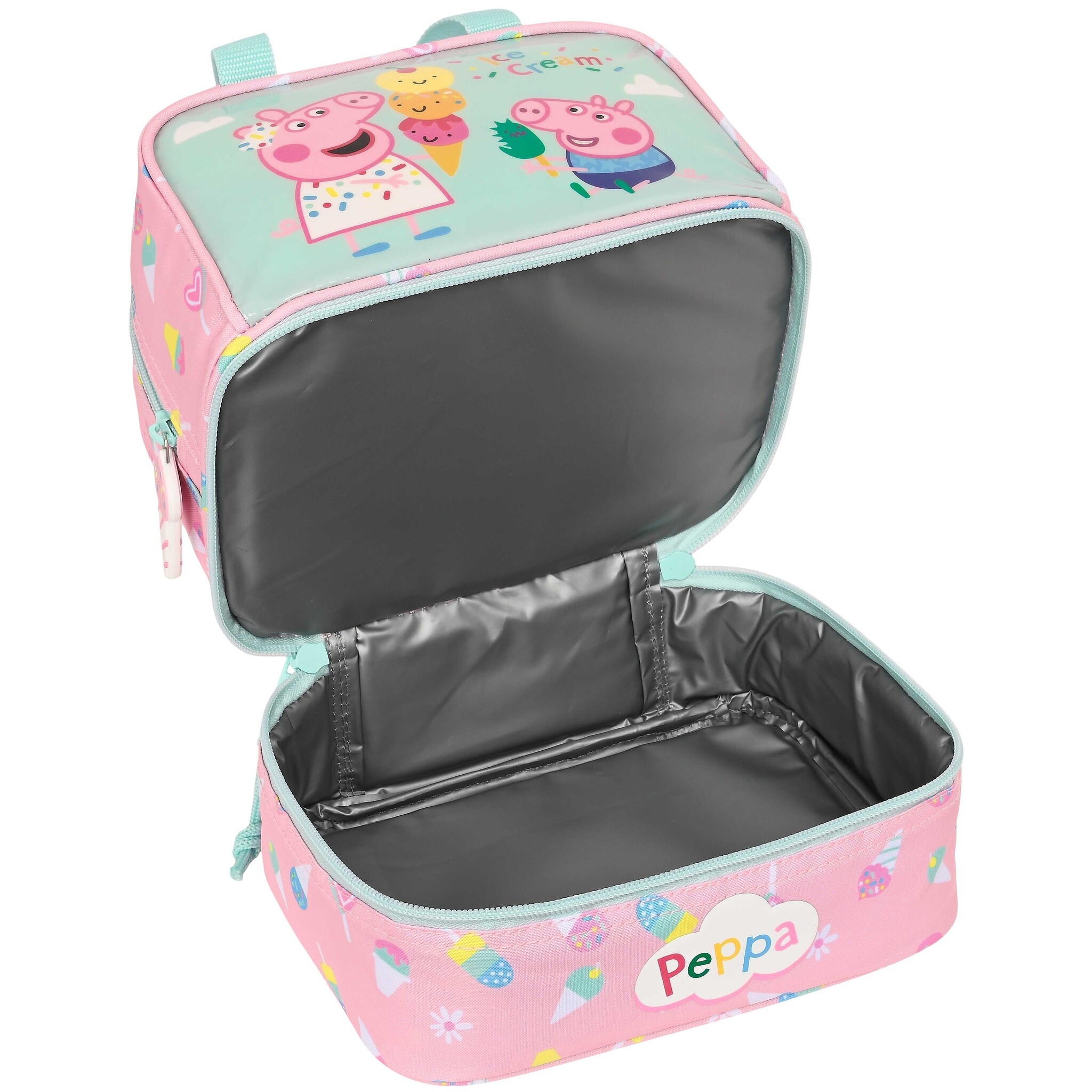 Peppa Pig Beautycase, Ice Cream -20 x 20 x 15 cm - Polyester