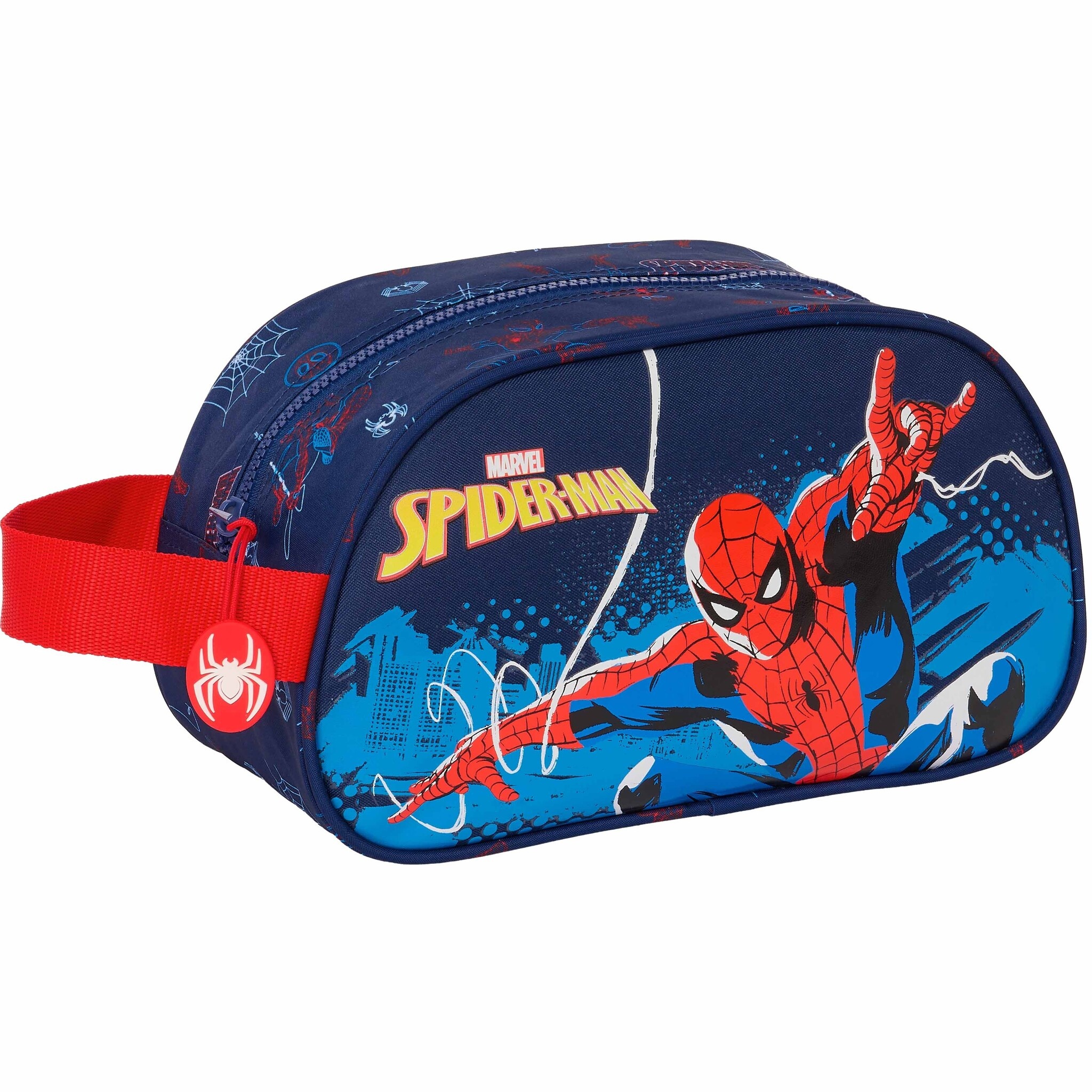 Spiderman Toiletry bag, Web - 26 x 15 x 12 cm - Polyester