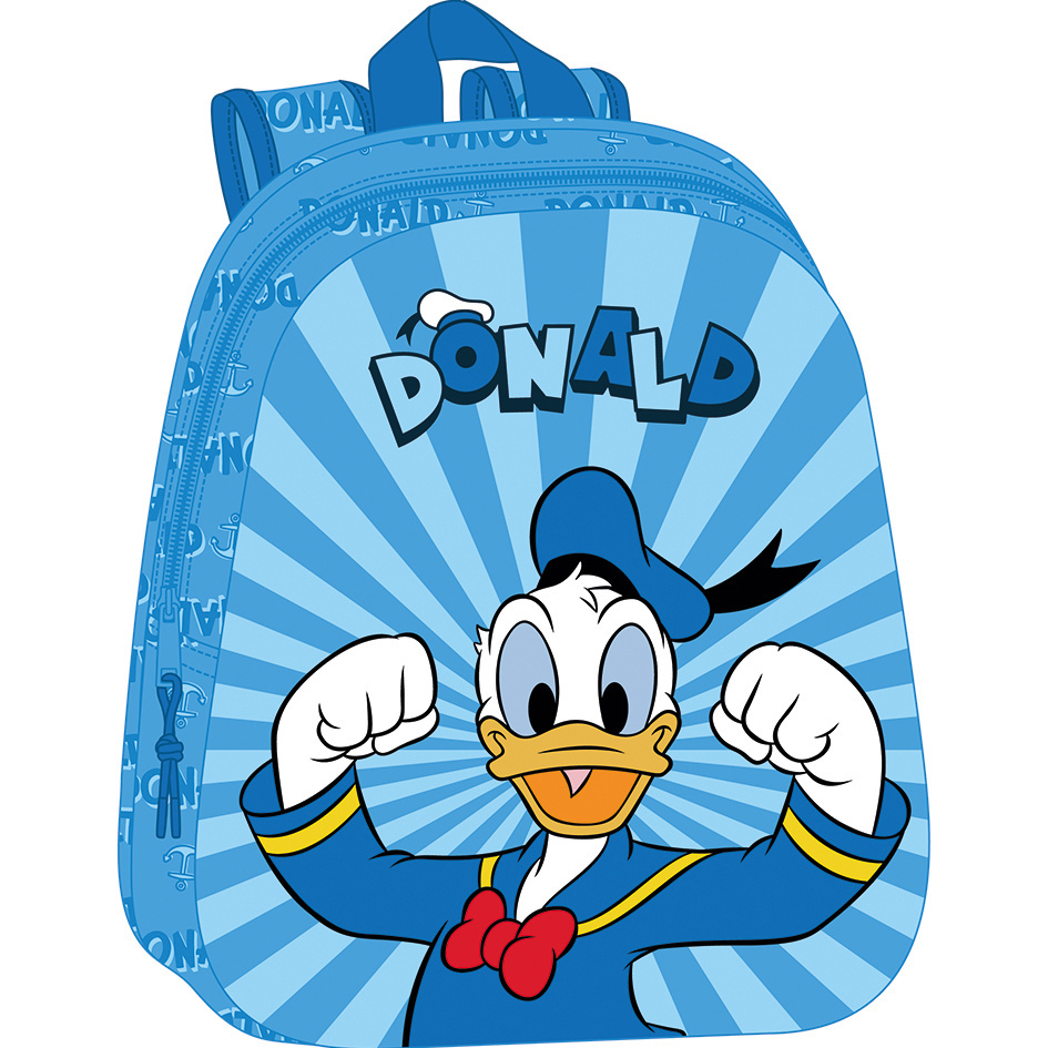 Disney Donald Duck Backpack, 3D Power - 33 x 27 x 10 cm - Polyester