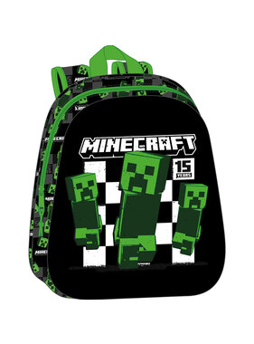 Minecraft Backpack 3D Anniversary 33 x 27 cm Polyester