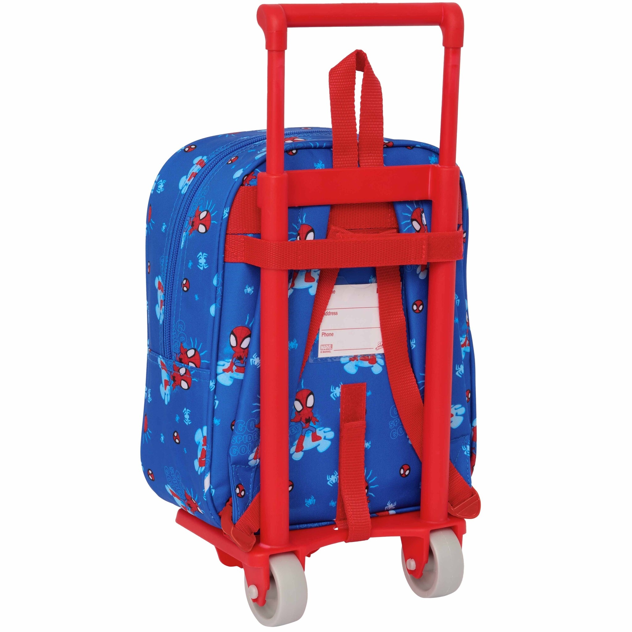 Marvel Toddler backpack with trolley, Spidey - 27 x 22 x 10 cm - Polyester