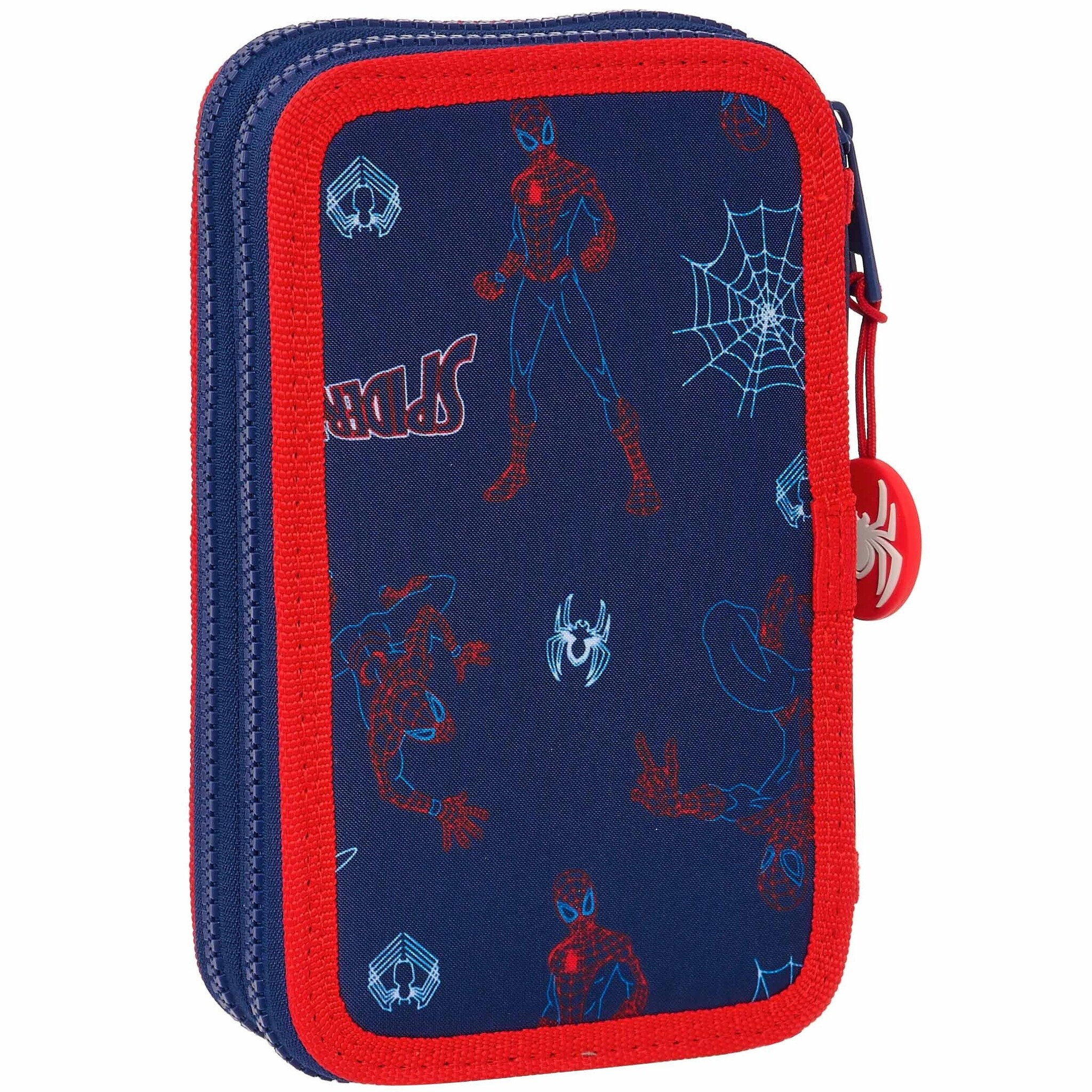 Spiderman Filled Pouch, Neon - 28 pcs. - 19.5 x 12.5 x 4 cm - Polyester