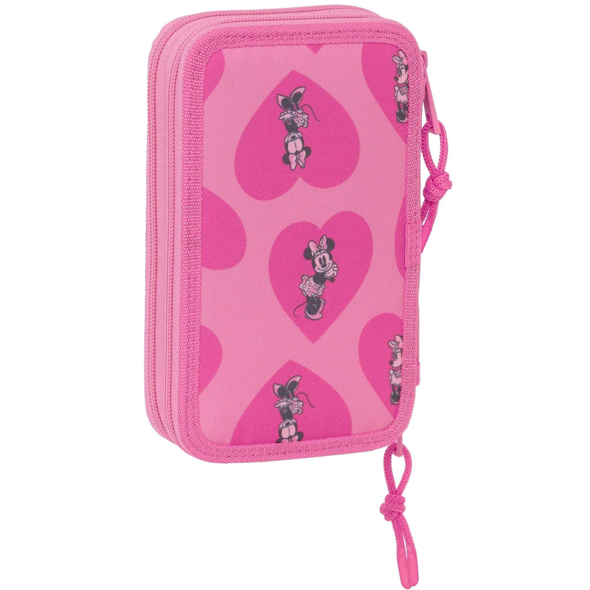 Disney Minnie Mouse Filled Pencil Case, Loving - 28 pcs. - 19.5 x 12.5 x 4 cm - Polyester