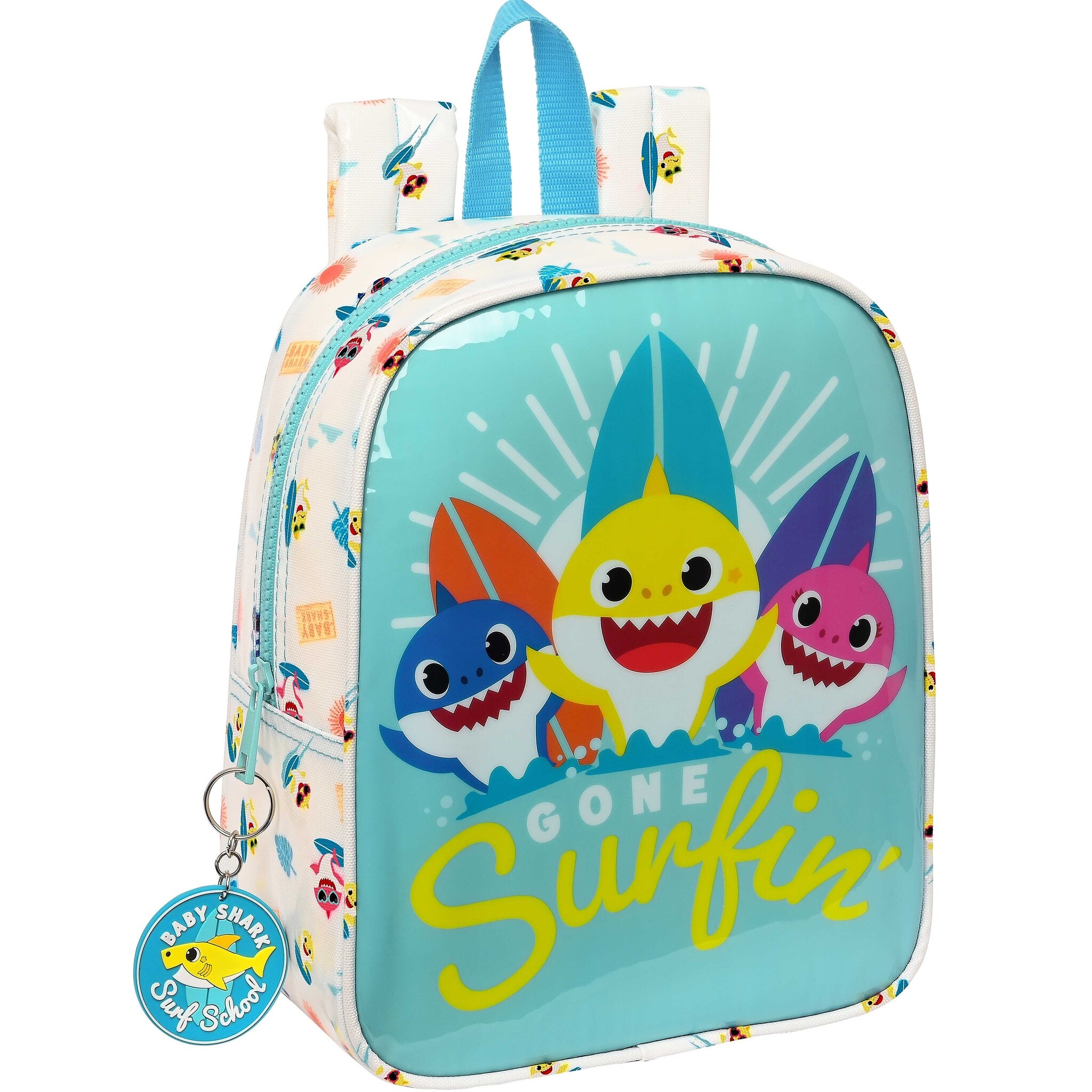 Baby Shark Toddler backpack, Surfing - 27 x 22 x 10 cm - Polyester