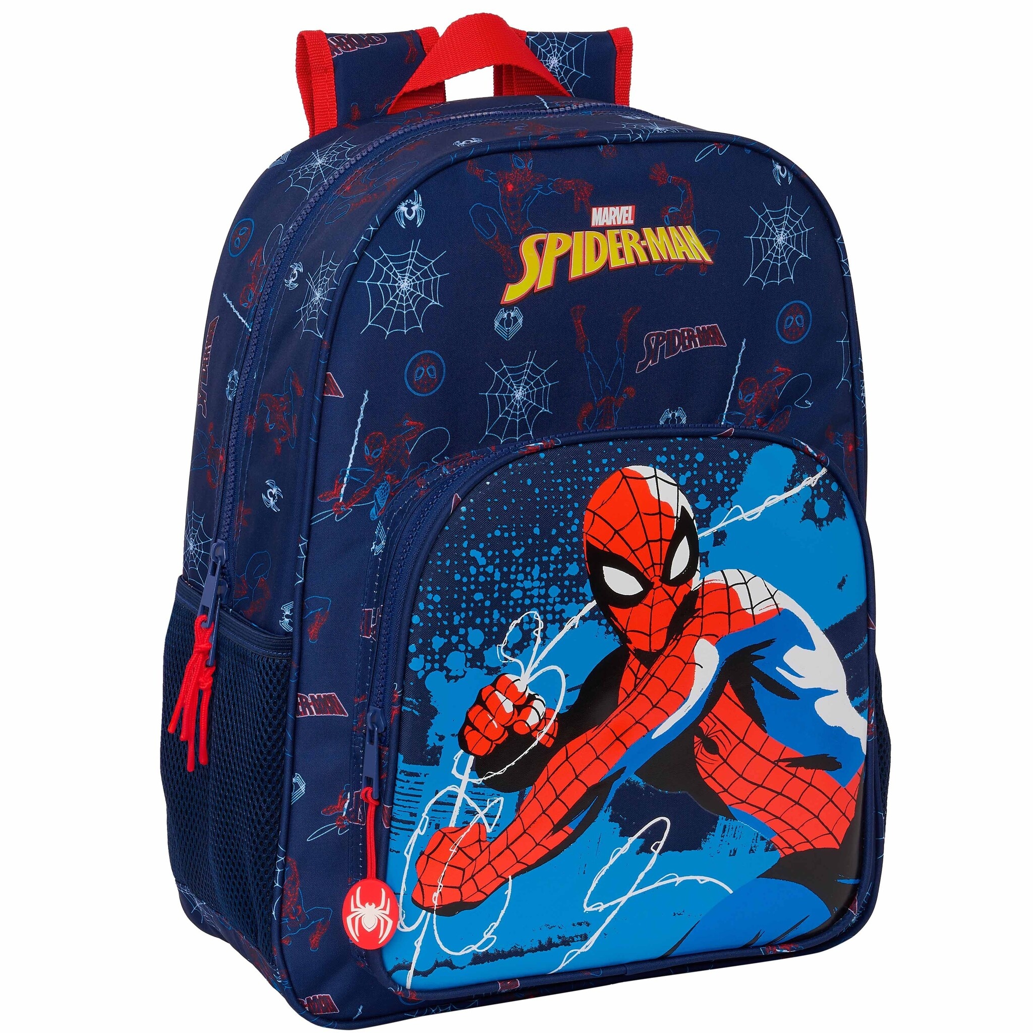 Spiderman Backpack, Neon - 42 x 33 x 14 cm - Polyester