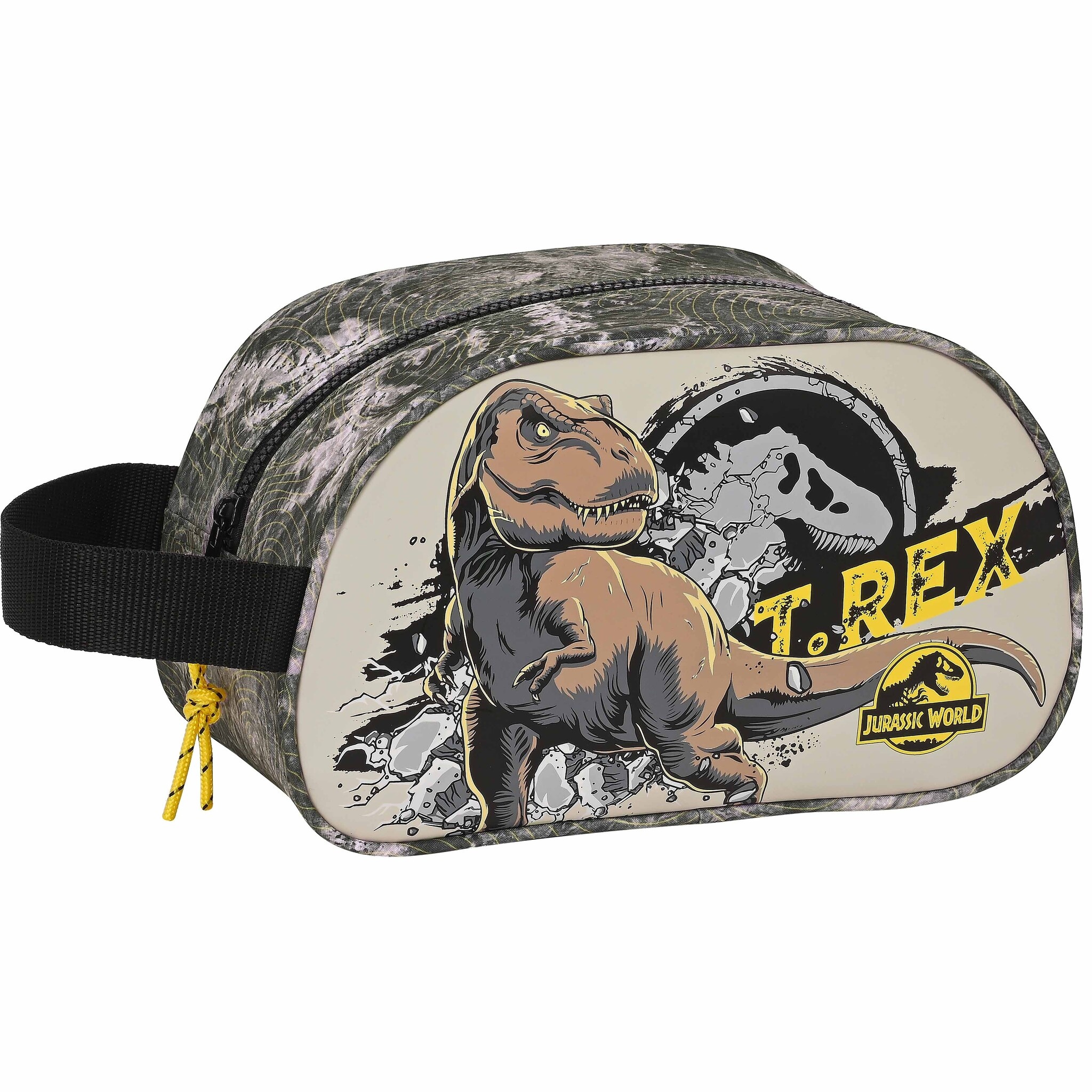 Jurassic World Toiletry bag, Warning - 26 x 15 x 12 cm - Polyester