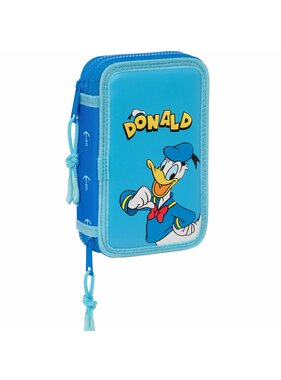 Disney Donald Duck Filled Pencil Case Navy 28 pieces Polyester