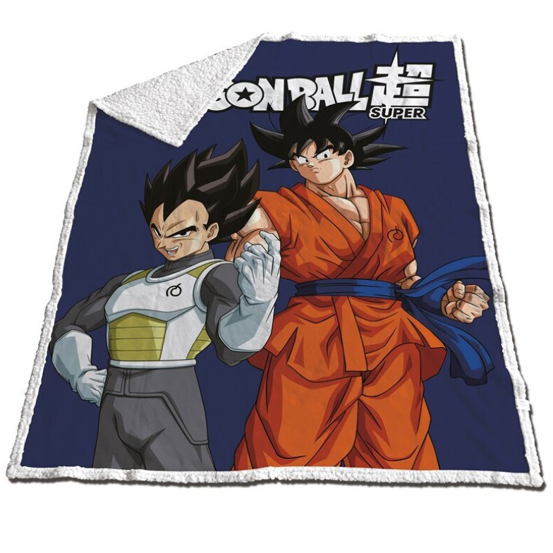 Dragon Ball Z Fleeceplaid, Super - 120 x 150 cm - Sherpa Fleece
