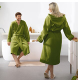 Moodit Bathrobe Reese, Cactus green - XL - Unisex - Cotton/Polyester
