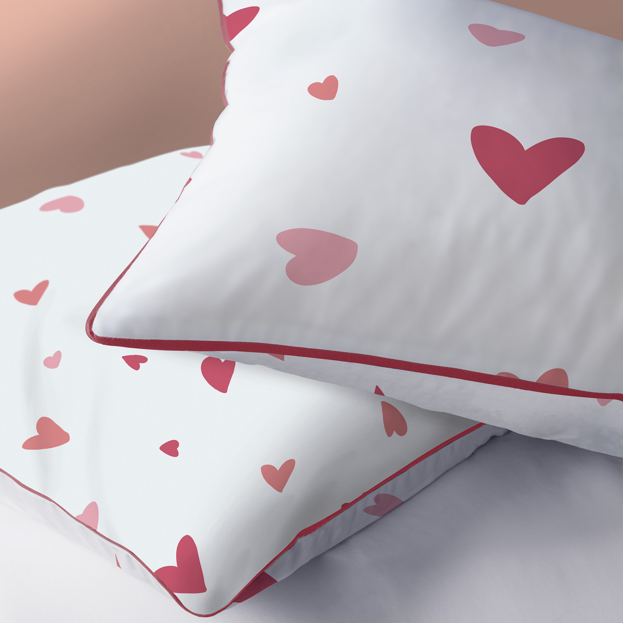Matt & Rose Duvet cover Heart - Single - 140 x 200 cm - Cotton