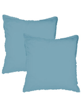 Matt & Rose Set Kussenslopen IJsblauw 65 x 65 cm Gewassen Katoen