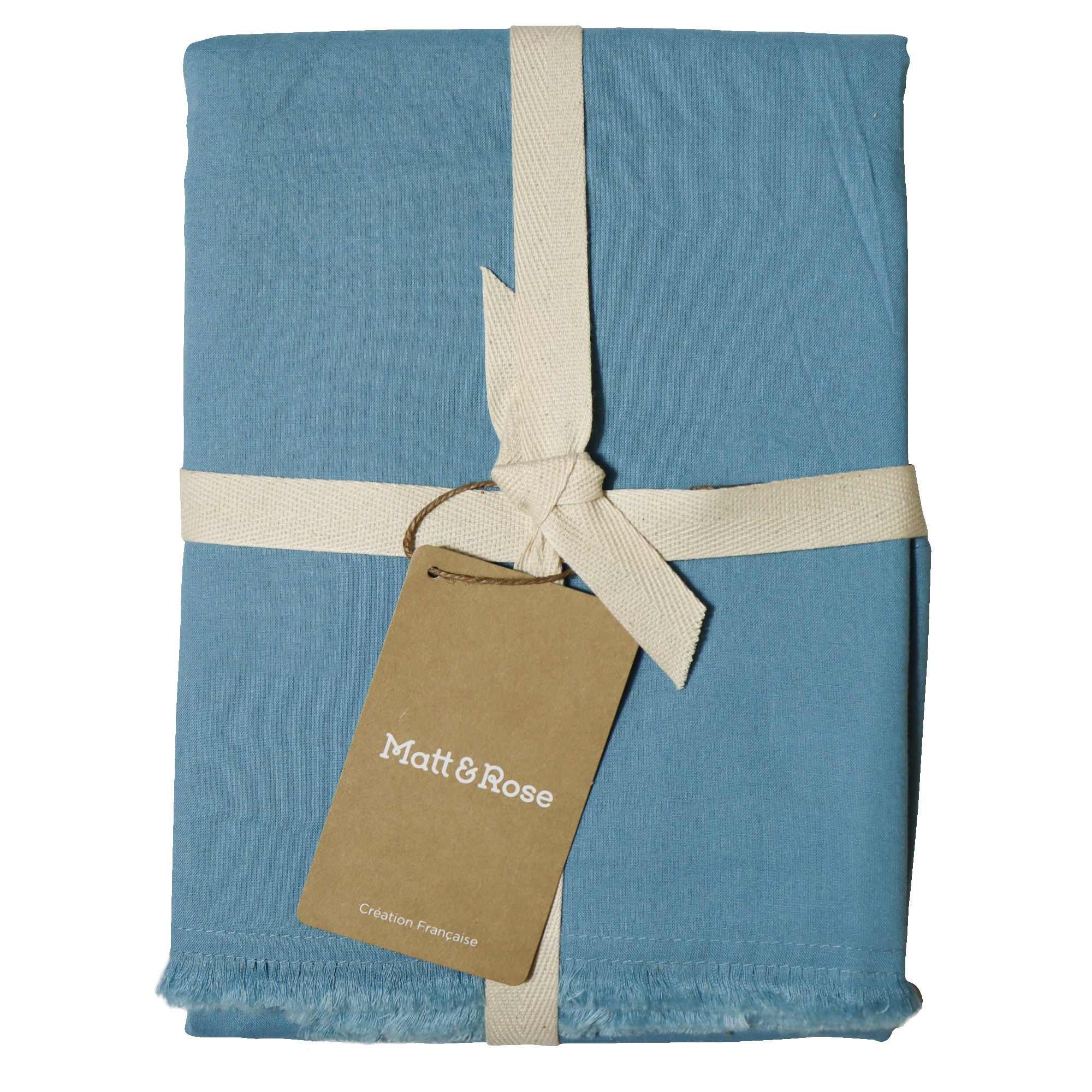 Matt & Rose Set Kussenslopen IJsblauw - 65 x 65 cm - Gewassen Katoen