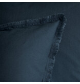 Matt & Rose Set Kussenslopen Donkerblauw - 65 x 65 cm - Gewassen Katoen