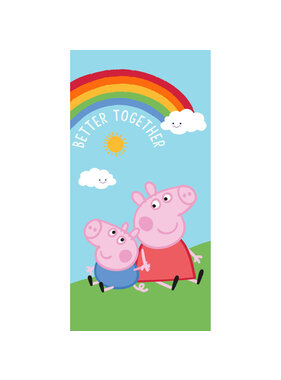 Peppa Pig Beach towel Better Together 70 x 140 cm Cotton
