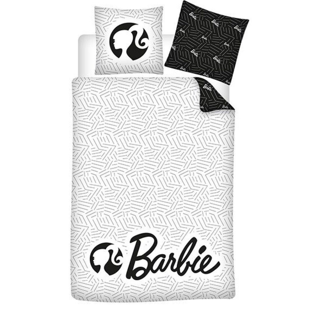 Barbie Duvet cover, Black White - Single - 140 x 200 - Polyester