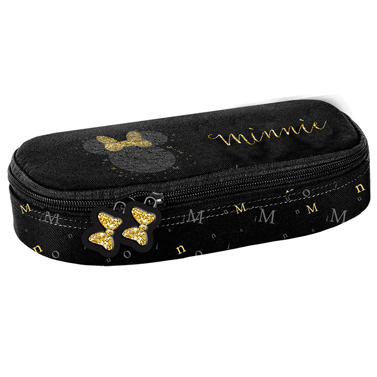 Disney Minnie Mouse Pencil case, Gold - 23 x 10 x 5 cm - Polyester