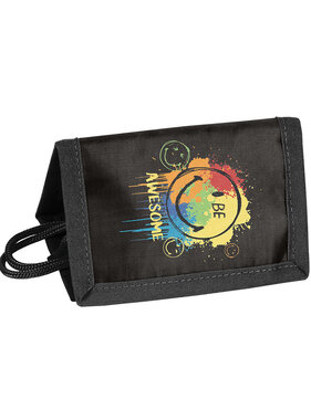 Smiley Wallet, Be Awesome 12 x 8.5 cm Polyester