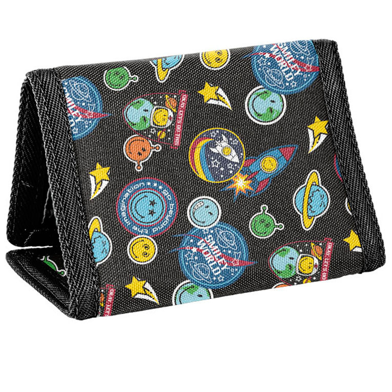 Smiley Portemonnee, Good Day - 12 x 8,5 x 1 cm - Polyester