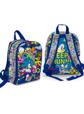 Sonic Peuterrugzak Keep Running 31 x 25 cm Polyester
