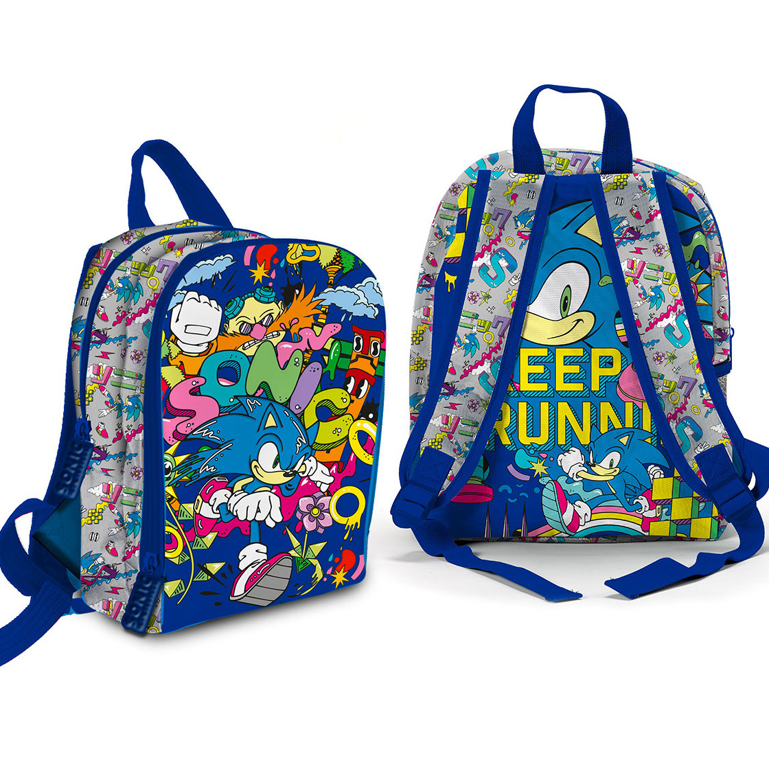 Sonic Toddler backpack Keep Running - 31 x 25 x 10 cm - Polyester