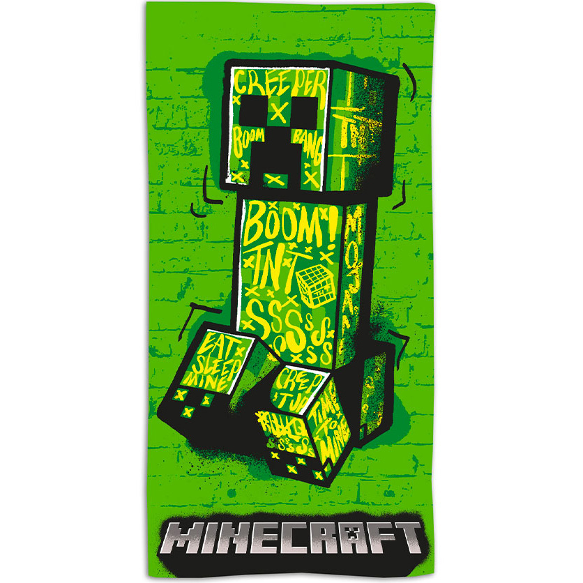 Minecraft Beach towel Boom! - 70 x 140 cm - Polyester