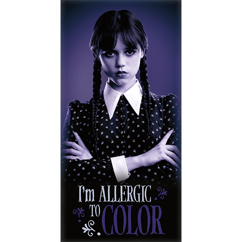 Wednesday Strandlaken Allergic to Color - 70 x 140 cm - Katoen