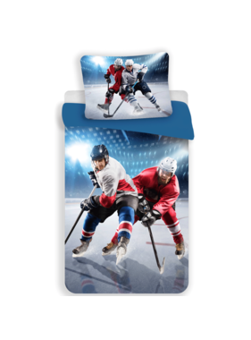 Sweet Home Duvet cover Ice hockey 140 x 200 + 70 x 90 cm Polyester