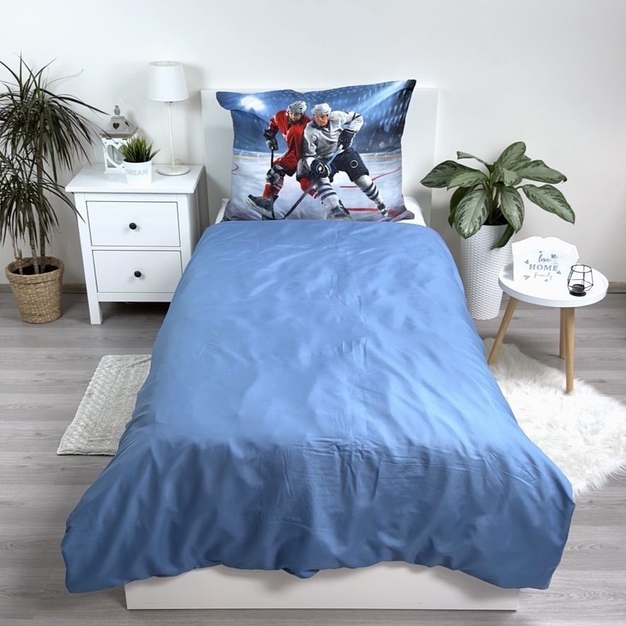 Sweet Home Ice hockey duvet cover - Single - 140 x 200 cm - Polyester