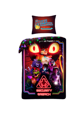 Five Nights at Freddy's Dekbedovertrek Security Breach 140 x 200 cm + 70 x 90 cm Katoen