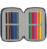 Naruto Filled Pencil Case, Ninja - 36 pieces - 19.5 x 12.5 x 5.5 cm - Polyester