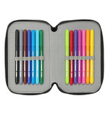 Ninja Turtles Filled Pencil Case, Turtle Time - 36 pieces - 19.5 x 12.5 x 5.5 cm - Polyester