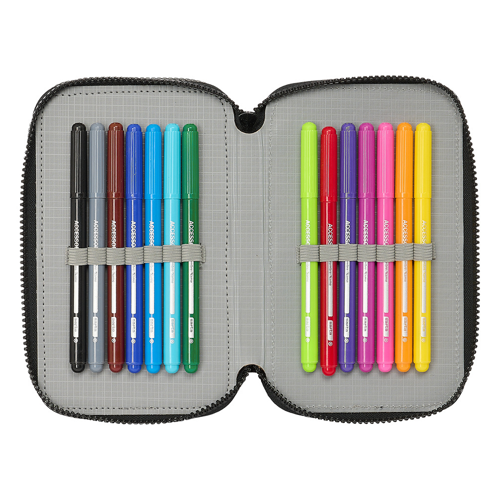 Ninja Turtles Filled Pencil Case, Turtle Time - 36 pieces - 19.5 x 12.5 x 5.5 cm - Polyester