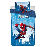 Spiderman Dekbedovertrek, Web - Eenpersoons - 140 x 200 cm - Katoen