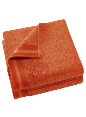 De Witte Lietaer Bath towel Contessa Burnt Orange 70 x 140 cm Cotton 2 pieces