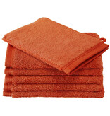 De Witte Lietaer Washcloths Contessa, Burnt Orange - 16 x 21 cm - 6 pieces - Cotton
