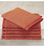 De Witte Lietaer Washcloths Contessa, Burnt Orange - 16 x 21 cm - 6 pieces - Cotton