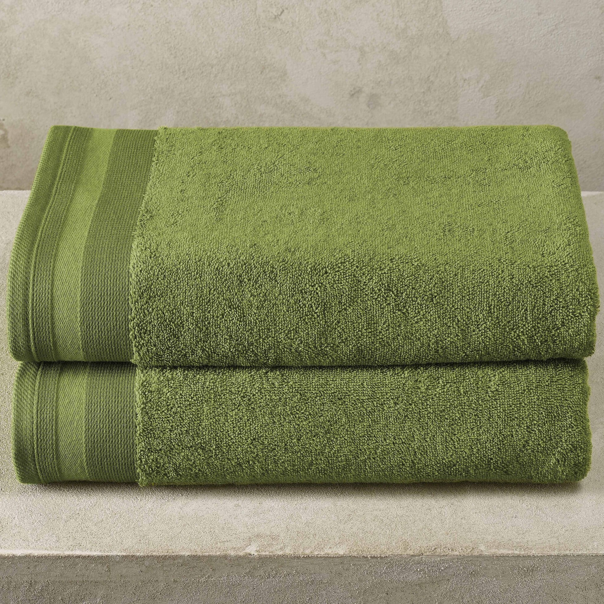 De Witte Lietaer Bath towel Contessa, Cactus - 70 x 140 cm - 2 pieces - Cotton