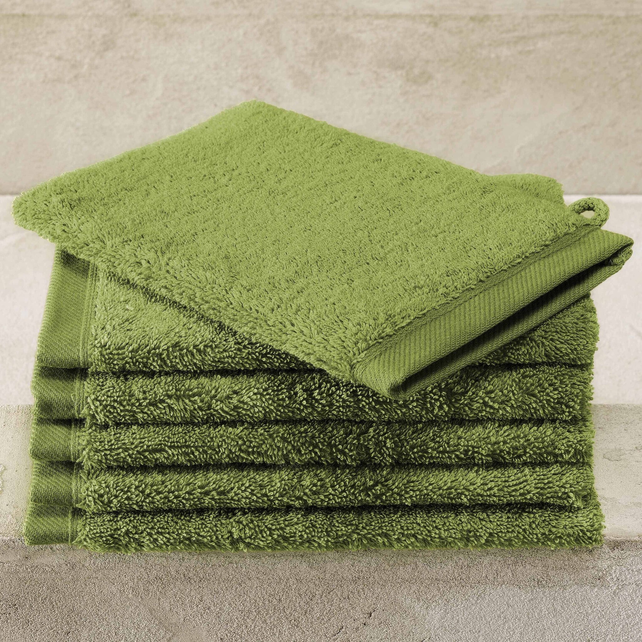 De Witte Lietaer Washandjes Contessa, Cactus - 16 x 21 cm - 6 stuks - Katoen