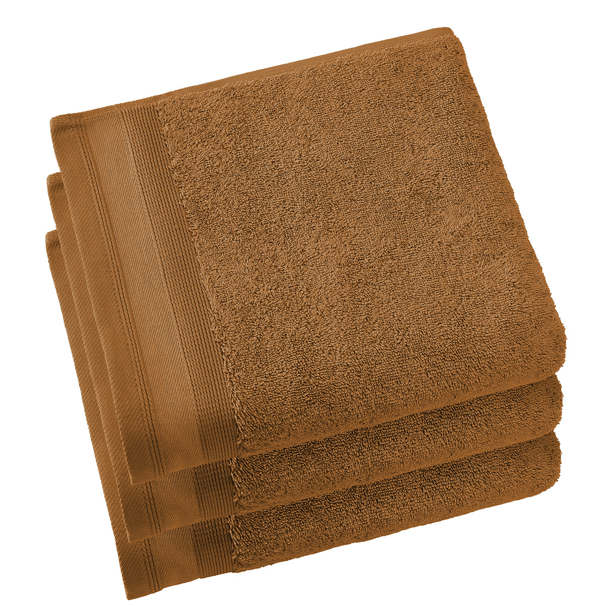 De Witte Lietaer Towels Contessa, Caramel - 50 x 100 cm - 3 pieces - Cotton