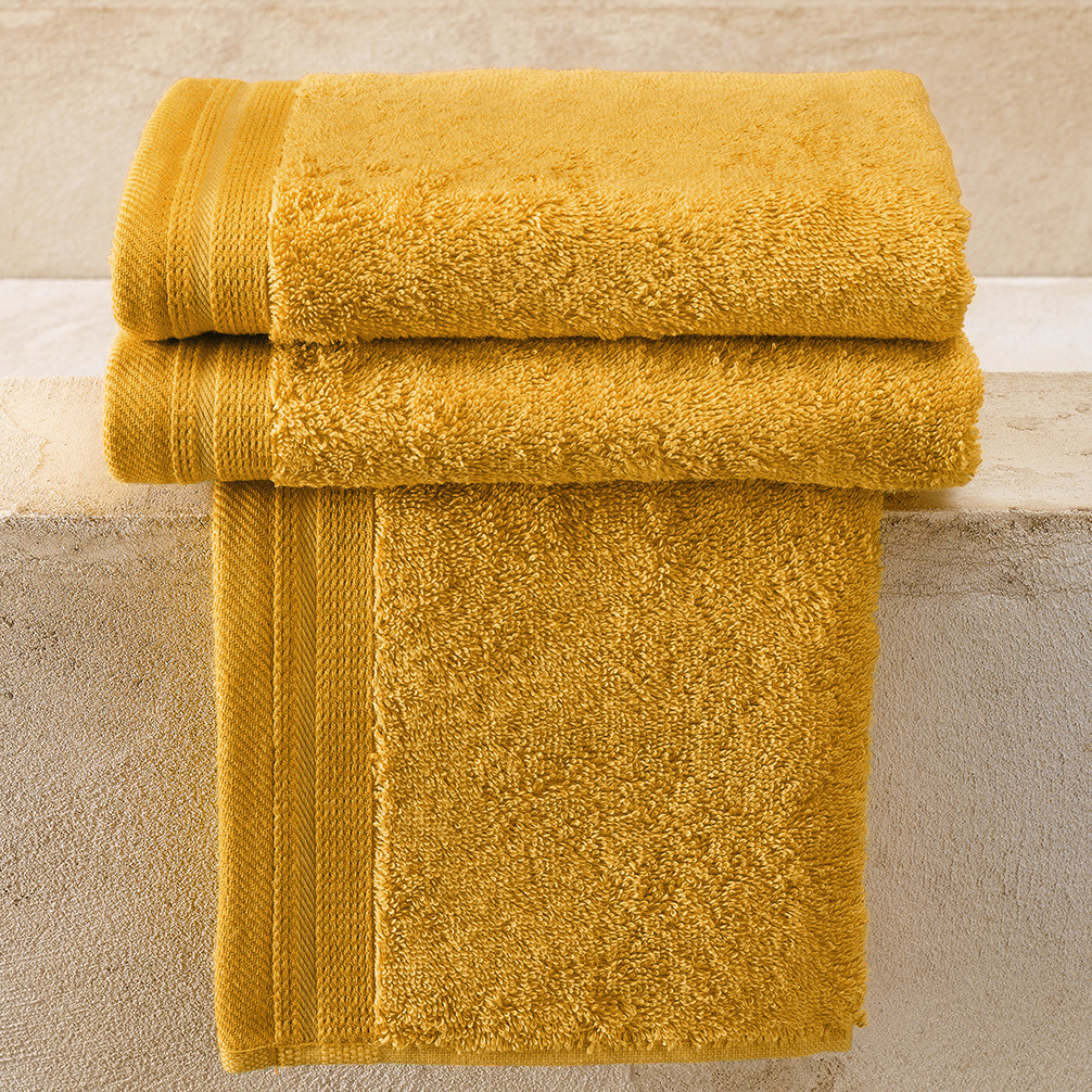 De Witte Lietaer Gastendoekjes Contessa, Golden Yellow - 40 x 60 cm - 3 stuks - Katoen