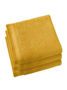 De Witte Lietaer Handdoeken Contessa Golden Yellow 50 x 100 cm 3 st.
