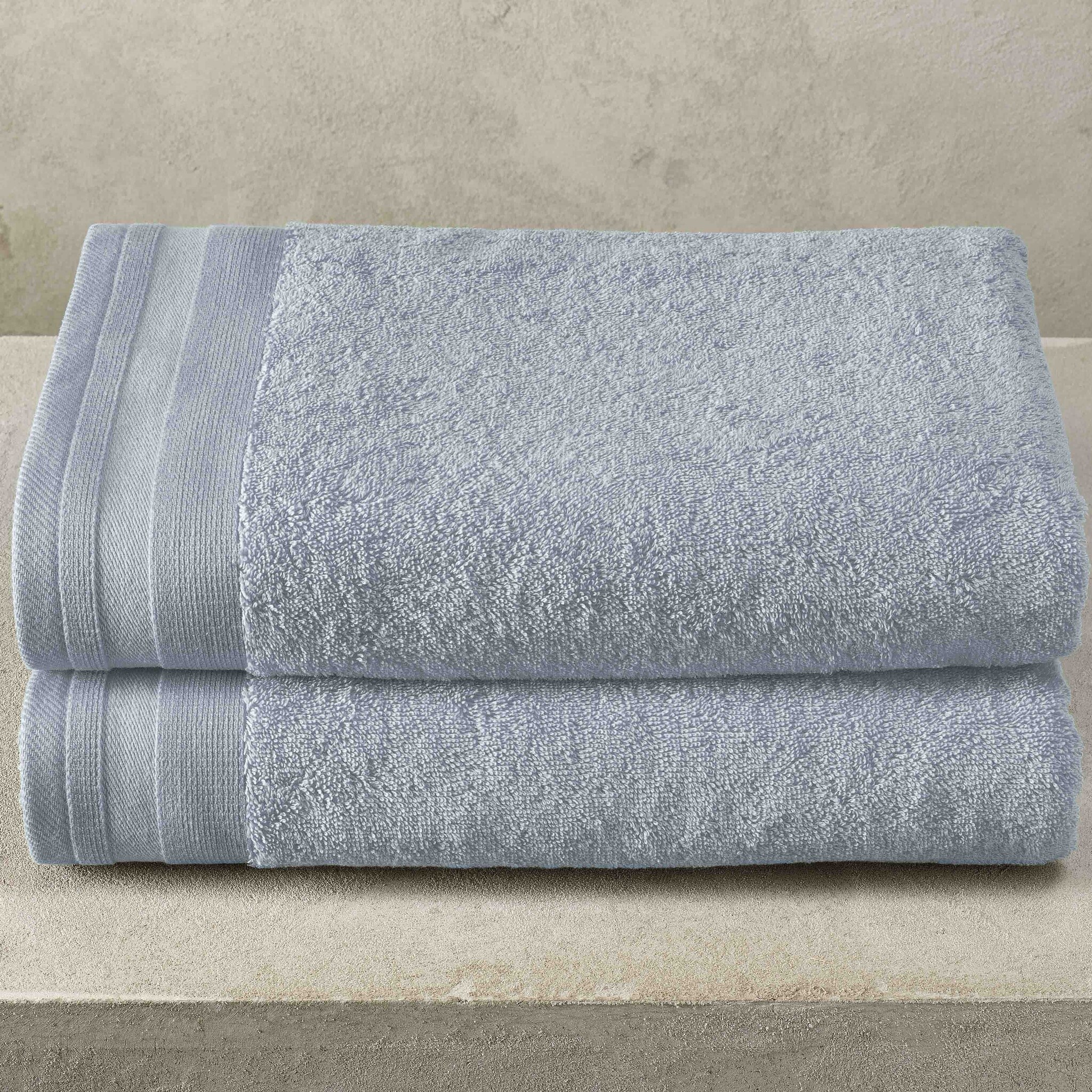 De Witte Lietaer Badlaken Contessa, Ice Blue - 70 x 140 cm - 2 stuks - Katoen