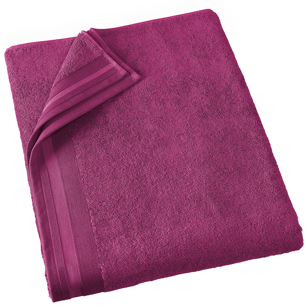 De Witte Lietaer Badlaken Contessa, Magenta - 100 x 150 cm - Katoen
